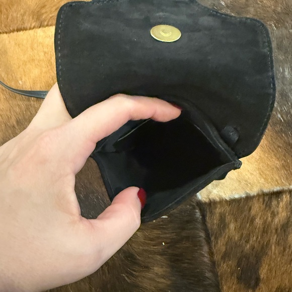 Isabel Marant Black Suede Mini Crossbody Bag - Picture 7 of 8